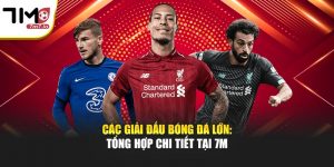 Các Giải Đấu Bóng Đá Lớn: Tổng Hợp Chi Tiết Tại 7M