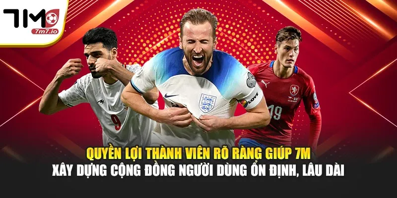 Quyền lợi thành viên rõ ràng giúp 7M xây dựng cộng đồng người dùng ổn định, lâu dài